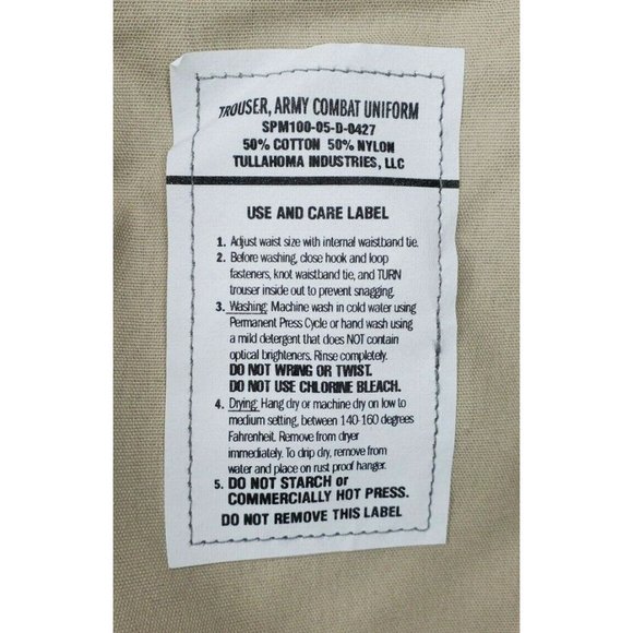 Trouser Army Combat Medium Long Cotton Nylon Multiple Pocket Uniform Pants - Picture 12 of 12